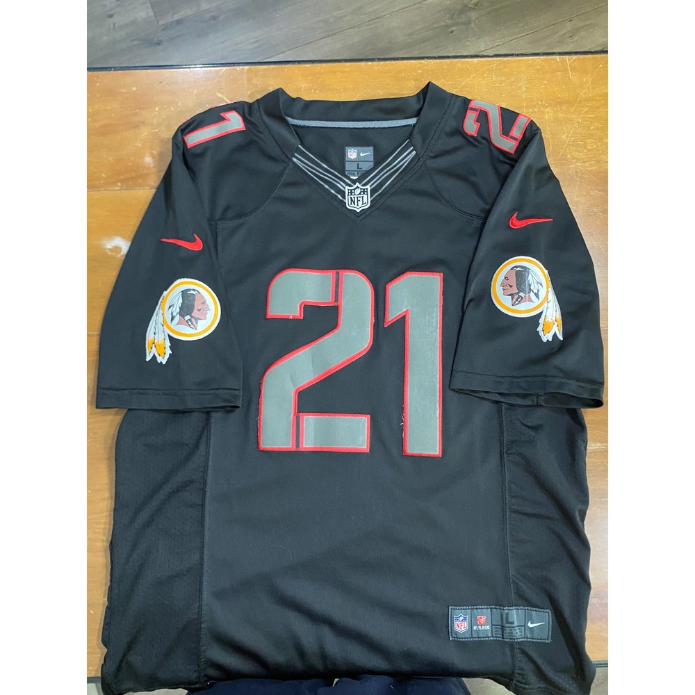 Nike Sean Taylor Redskins Jersey Mens L Black Excellent NFL Number 21 On Field